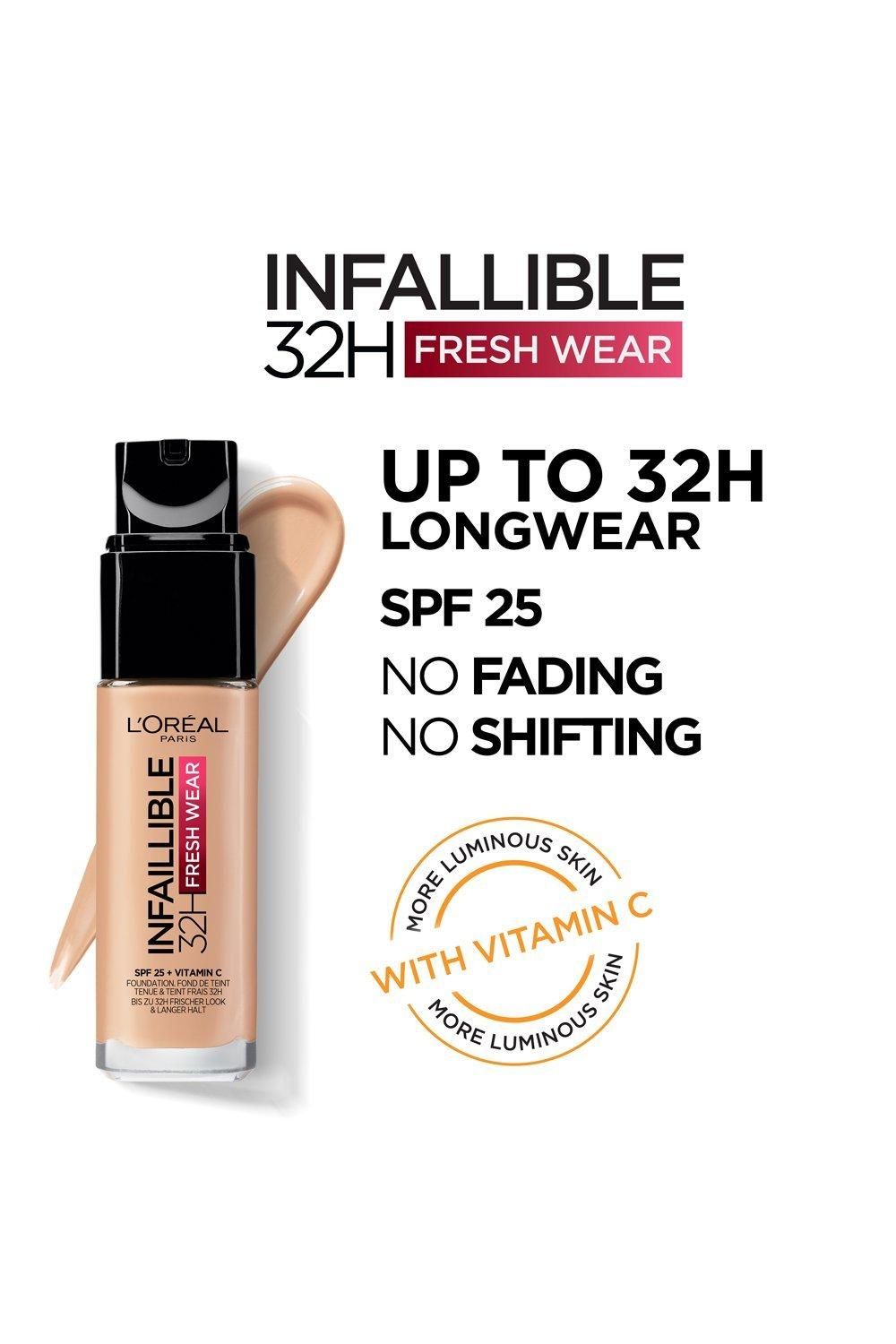 L'Oréal Paris Infaillible 32H Fresh Wear Foundation Amber image 4