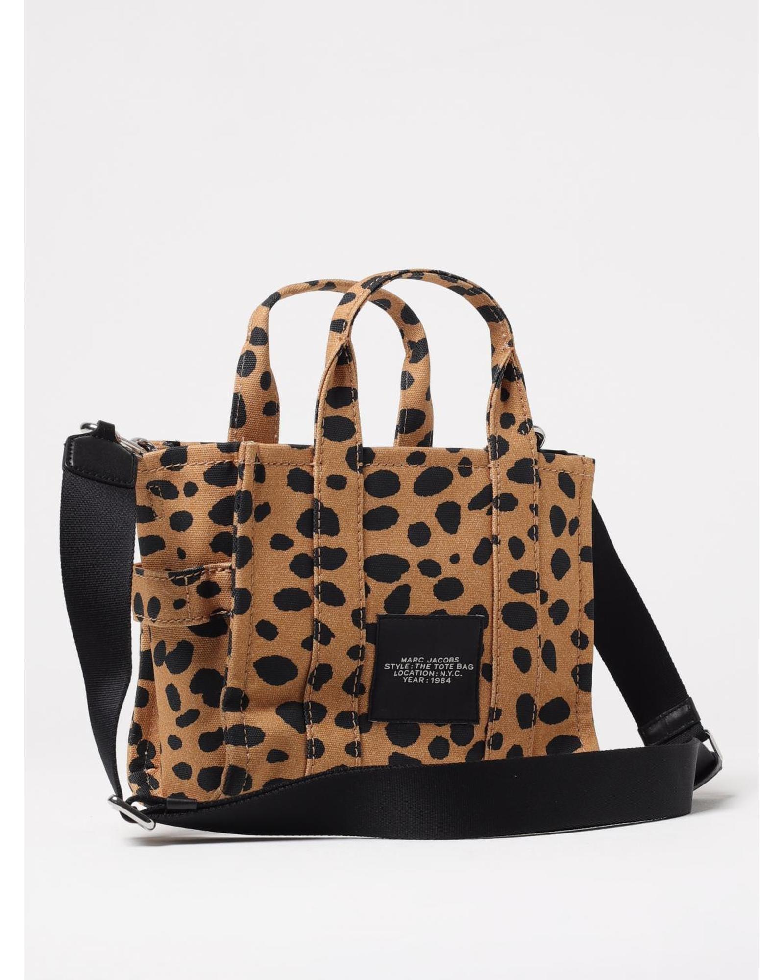 Marc Jacobs The Tote Bag Leopard Print Canvas Wo - Black Handbags image 2