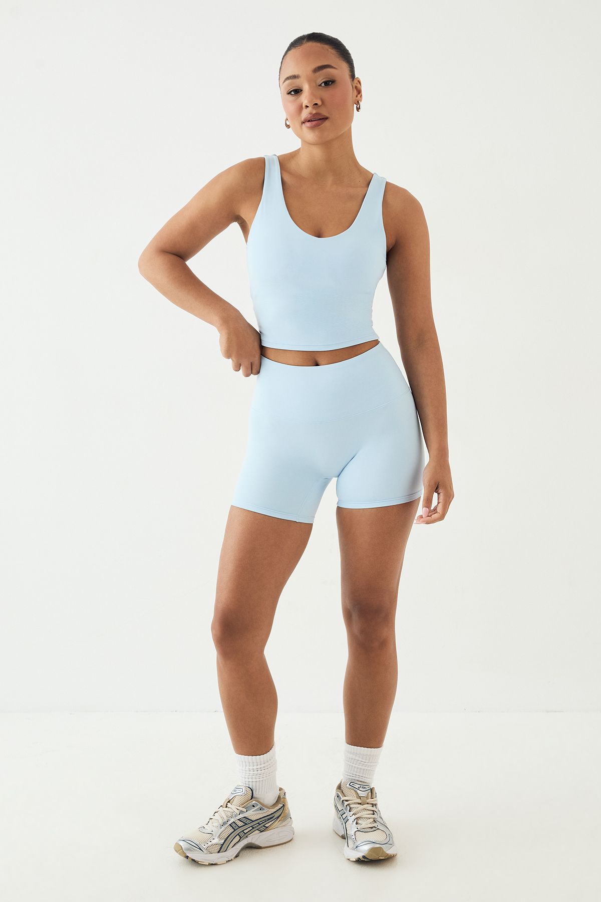 DSGN Studio DSGN Studio Ultra Sculpt Seam Detail Cycling Short Light Blue image 3