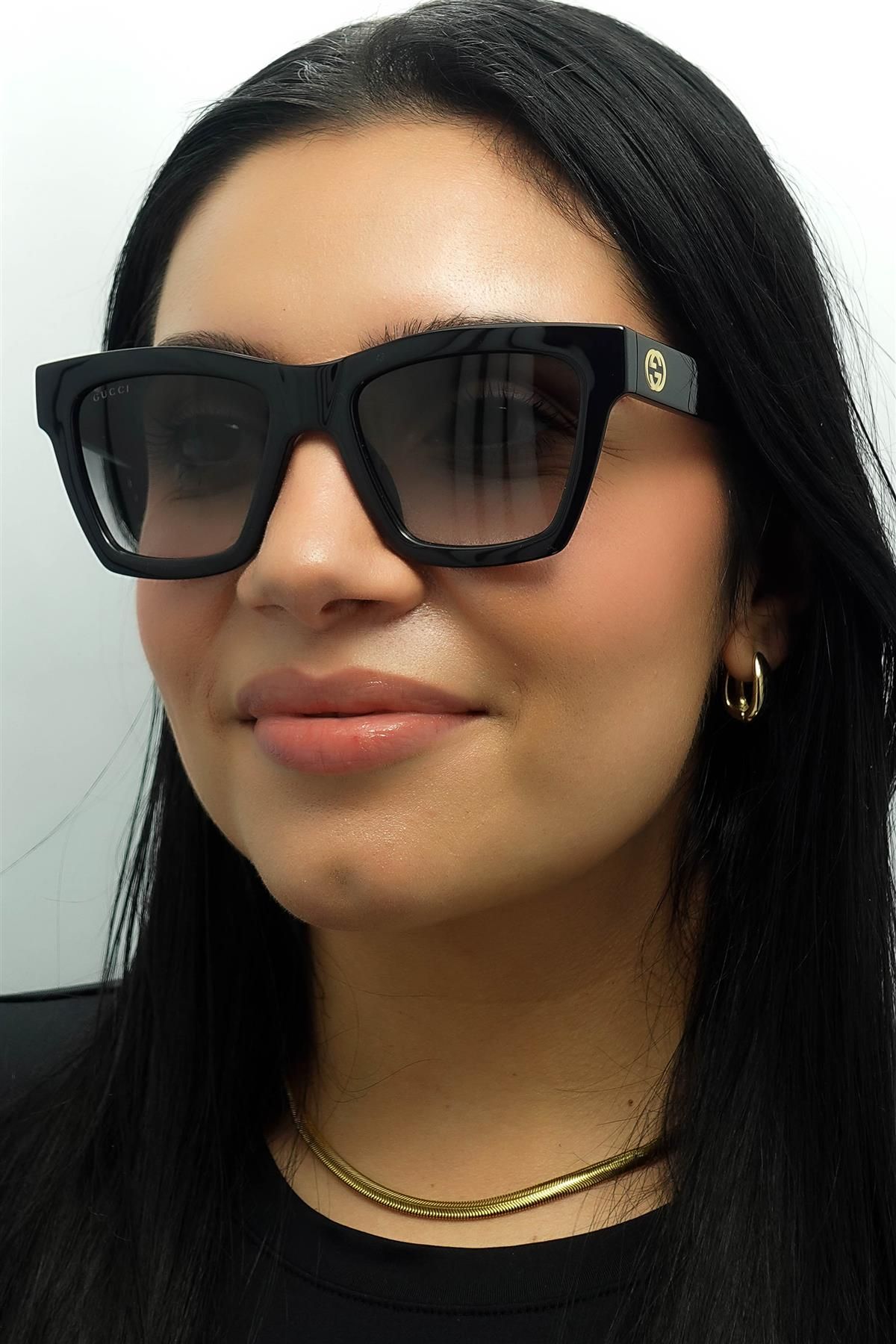 Gucci Square Black Grey Gradient GG1714S image 6