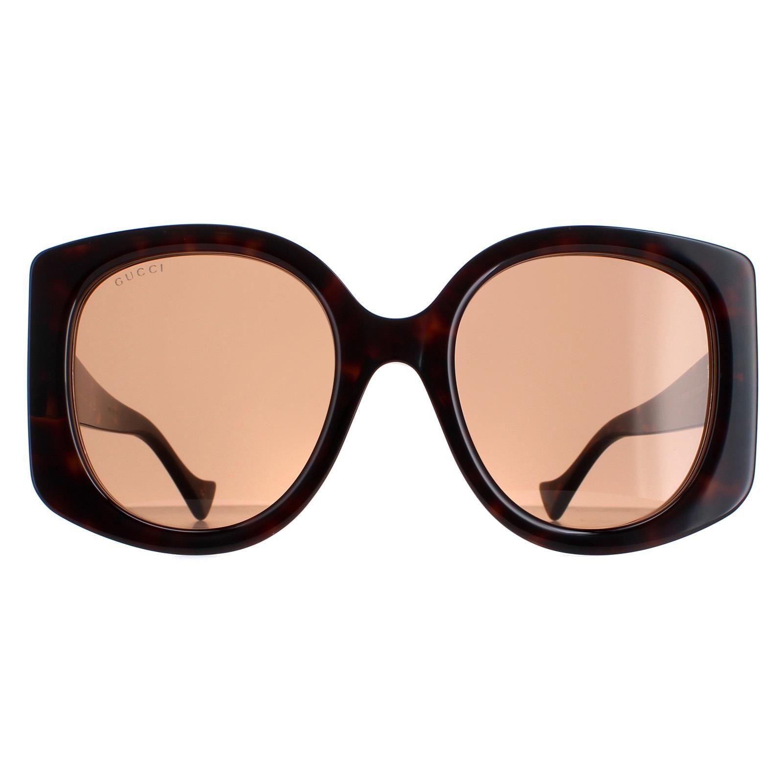 Gucci Round Dark Havana Brown GG1257S image 1