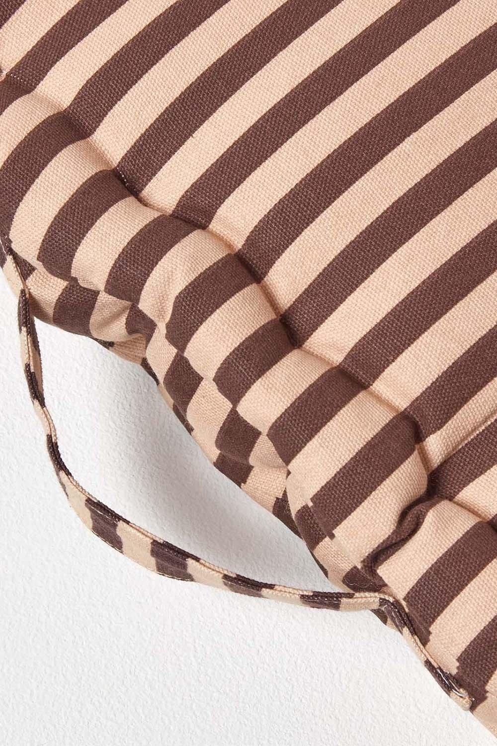 Homescapes Cotton Thin Stripe Floor Cushion image 4