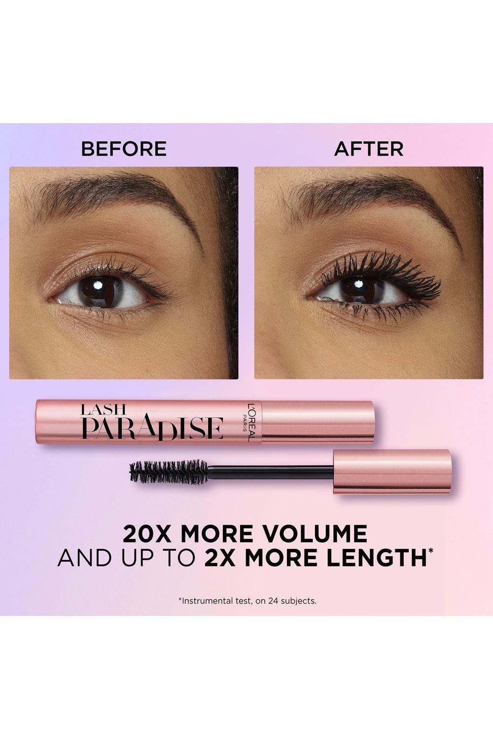 L'Oréal Paris Paradise Castor Oil-Enriched Volumising Mascara Black image 4