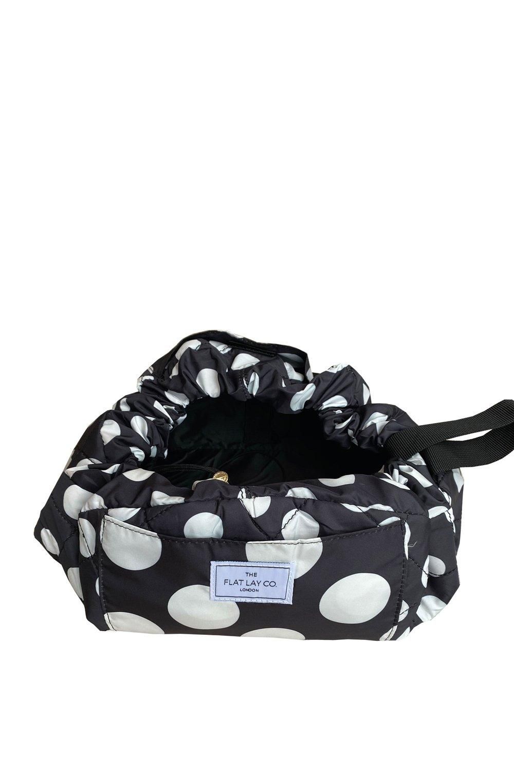 The Flat Lay Co Double Spots Open Flat Makeup Bag Multi image 3
