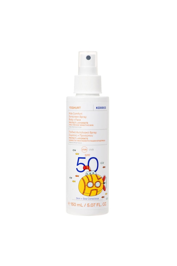 Korres Yoghurt Kids Sunscreen Spray Body + Face SPF 50 150ml Multi
