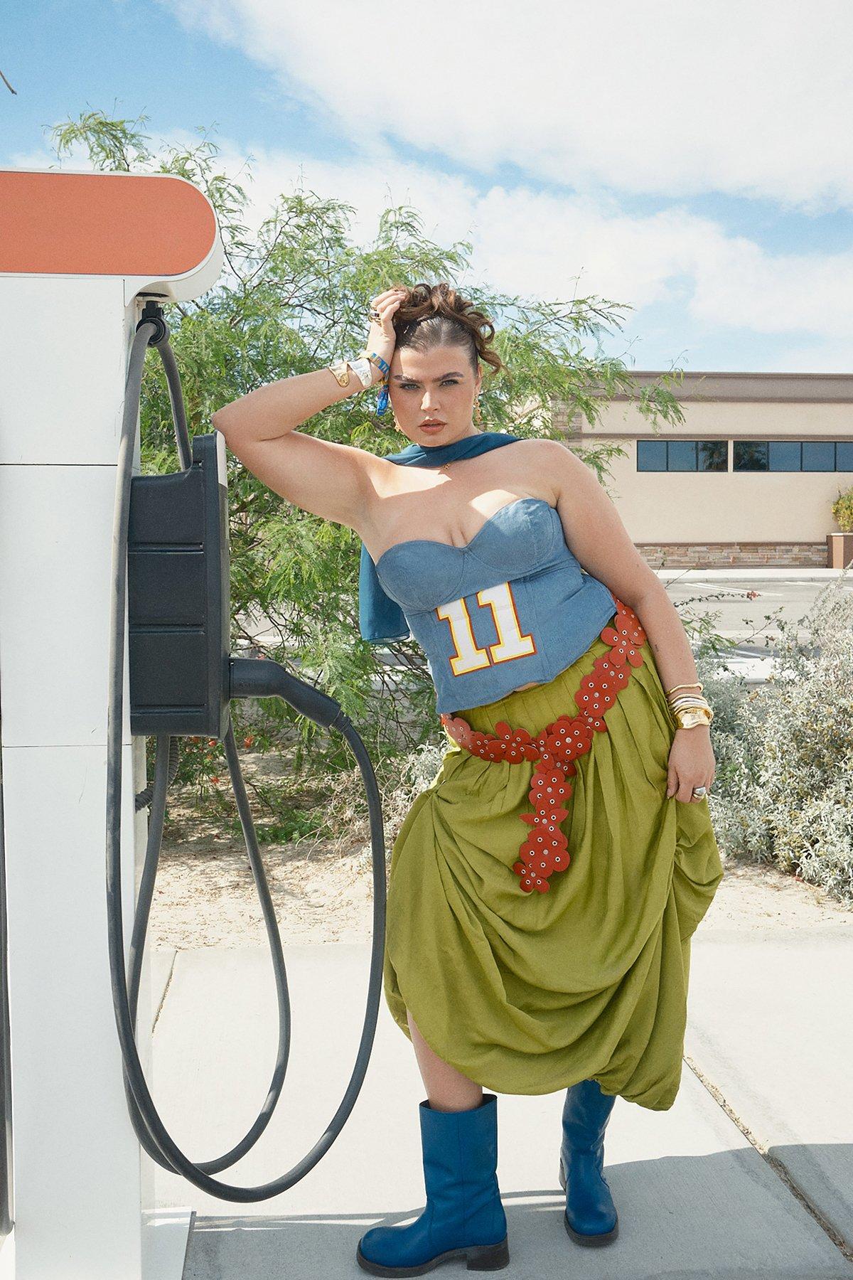 Warehouse Strappy Seam Detail Bubble Midi Sundress Chartreuse image 1