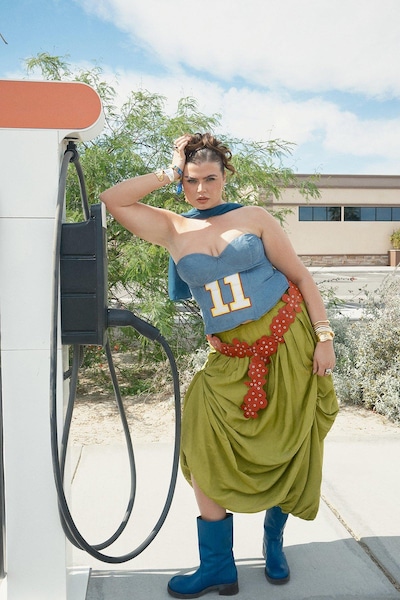 Warehouse Strappy Seam Detail Bubble Midi Sundress Chartreuse