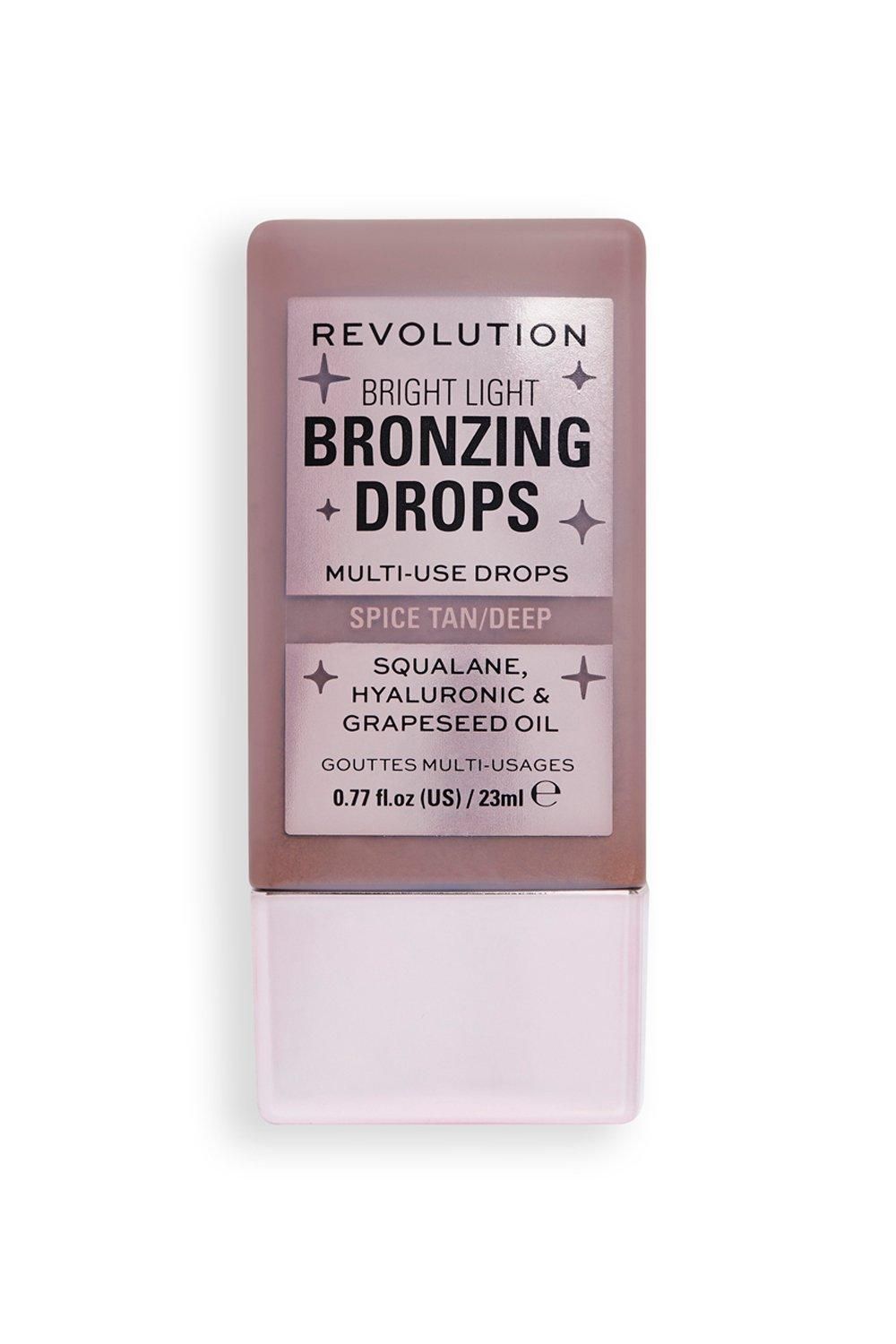 Revolution Bright Light Bronzing Drops Deep Bronze Spice image 1