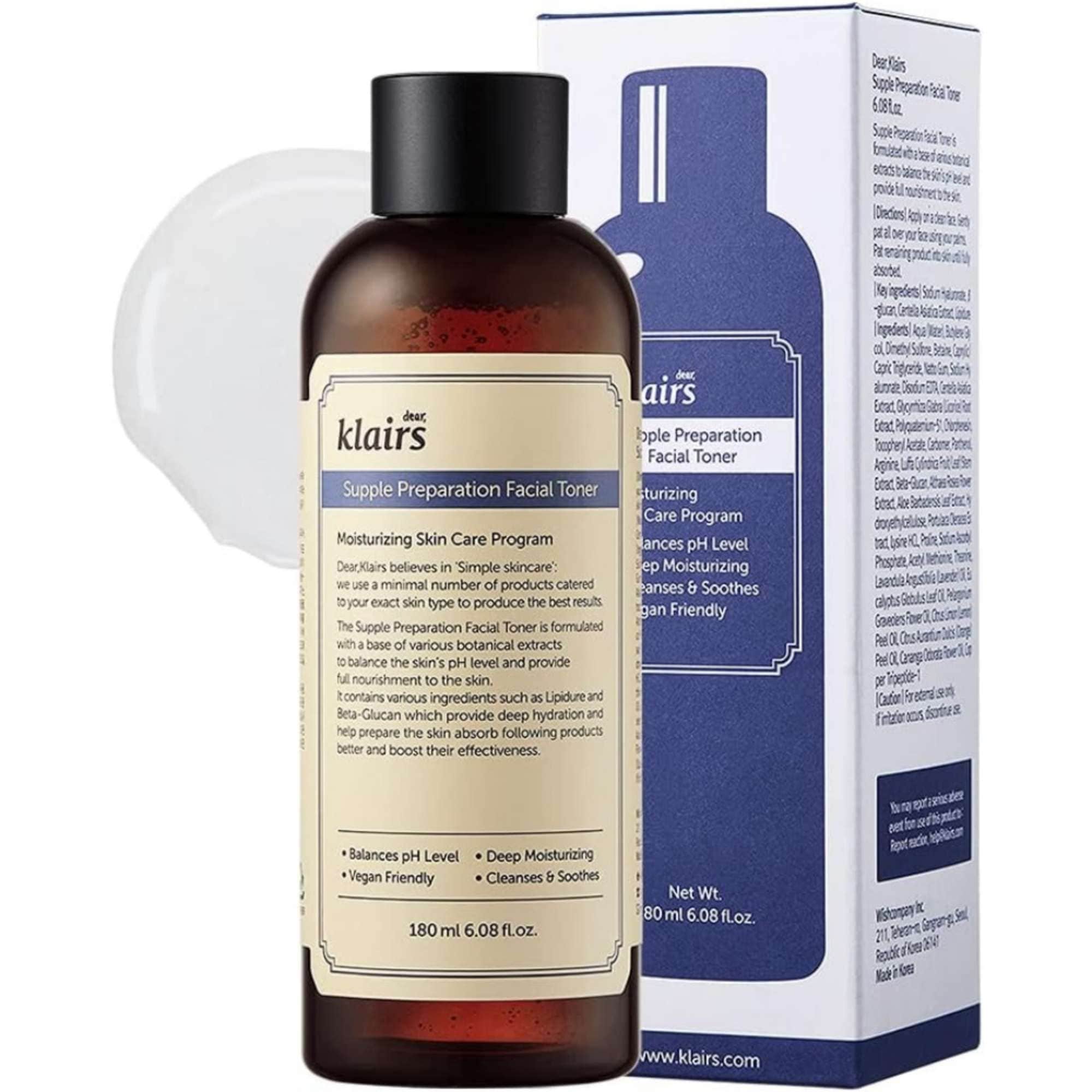 Dear, Klairs Toners Supple Preparation Facial Toner 180ml image 2