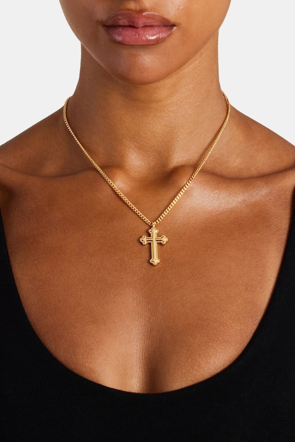 Cernucci Polished Cross Necklace