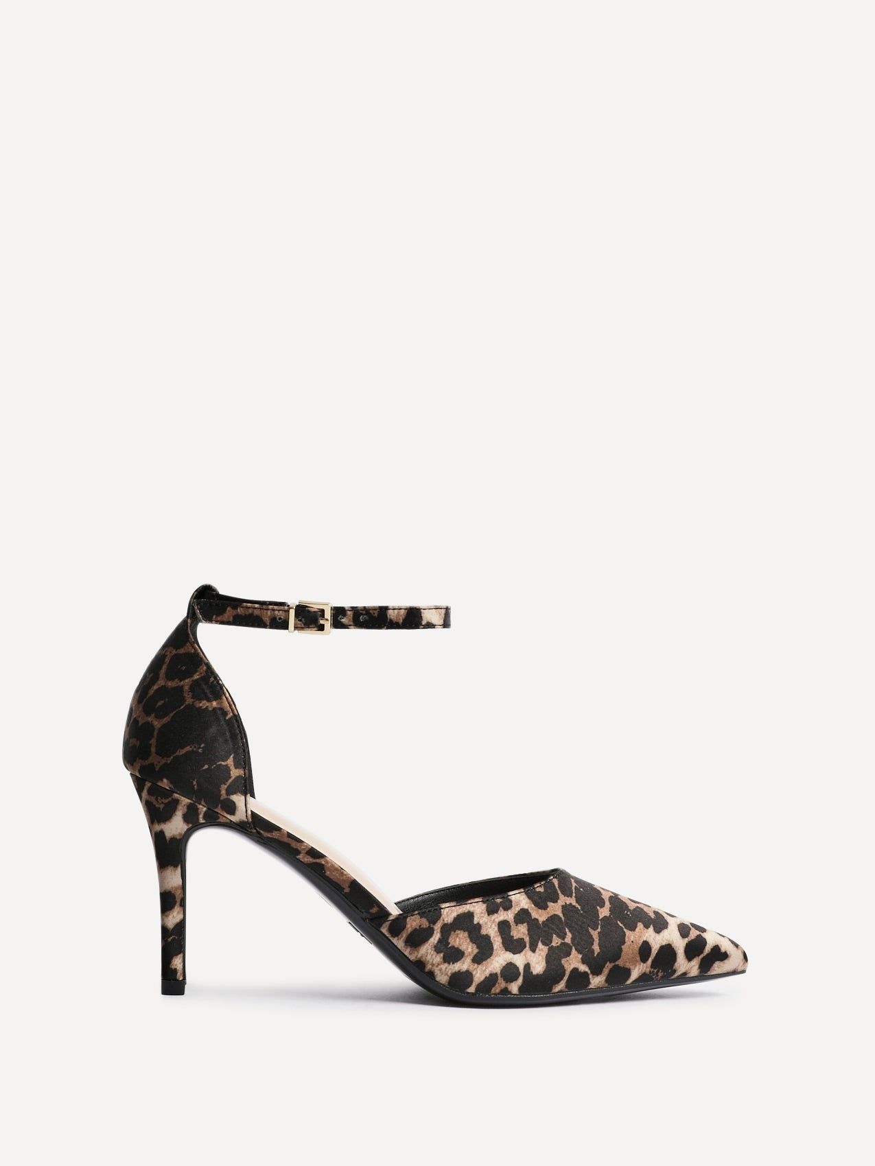 Linzi Thea Leopard Print Stiletto Court Heels
