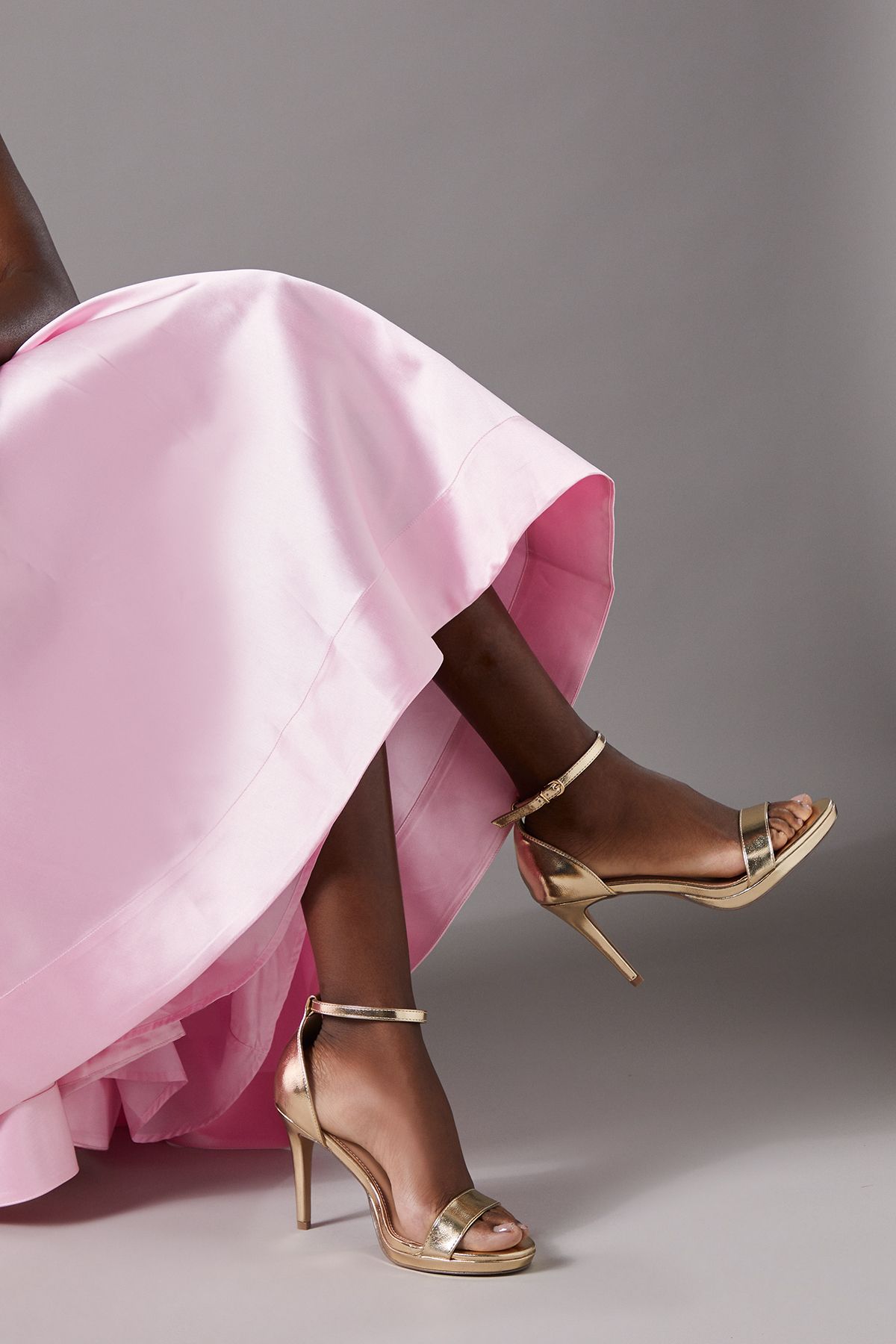 Coast Wide Fit Talia Platform High Stiletto Heel Sandals Gold