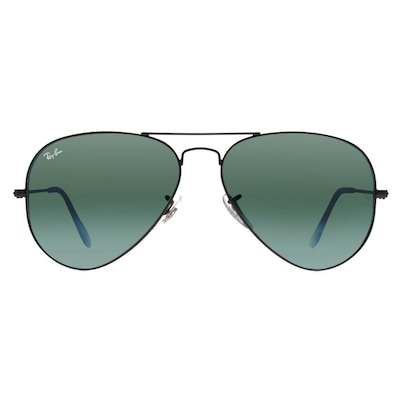 Ray-Ban Aviator Silver Polarized Green Silver Mirror Aviator 3025 Sunglasses