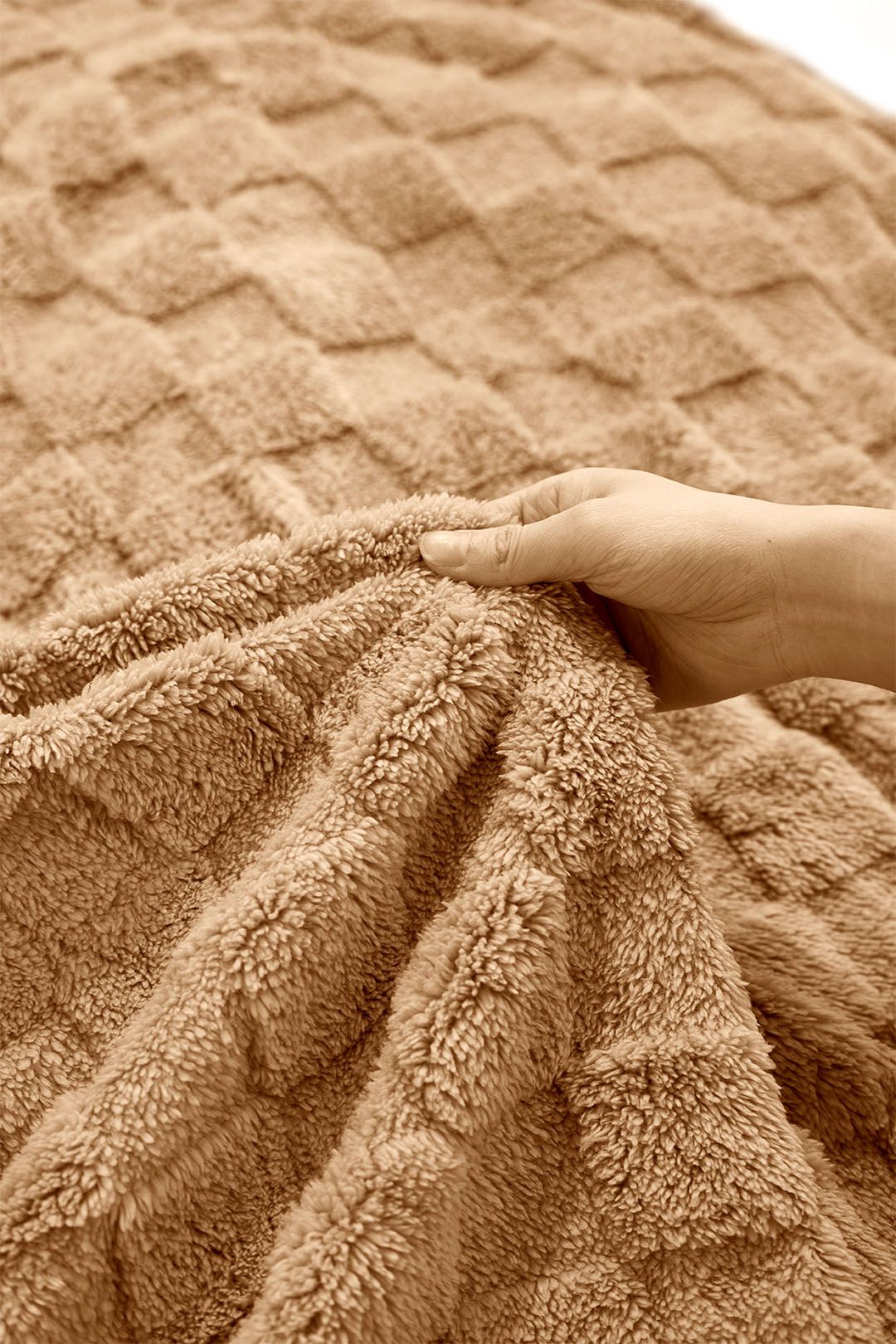 Living and Home Reversible Soft Checkered Throw Blanket image 2