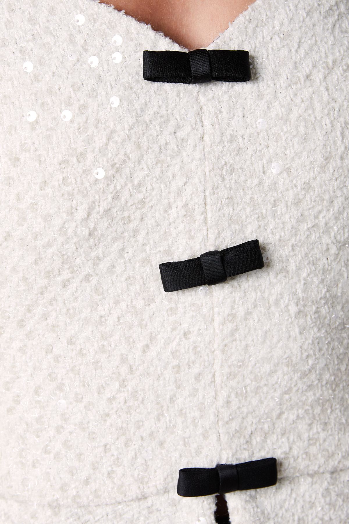 Coast Lisa Tan Sequin Tweed Jacket Mono image 5