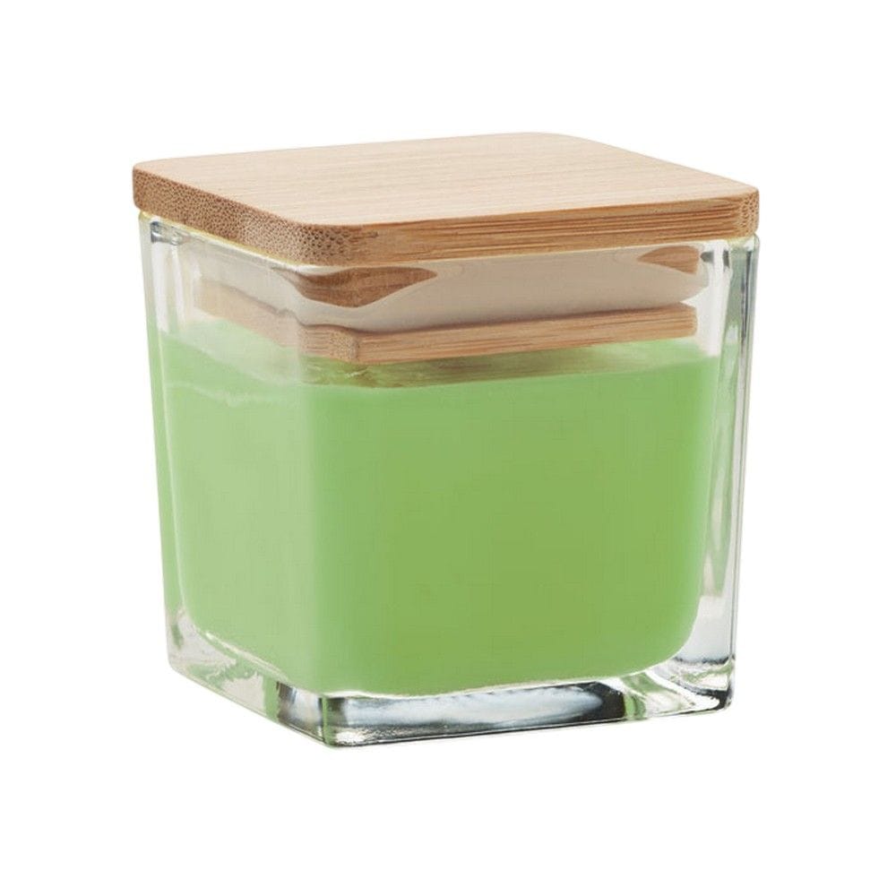 MidOcean Pila Green Apple Square Bamboo Scented Candle image 1