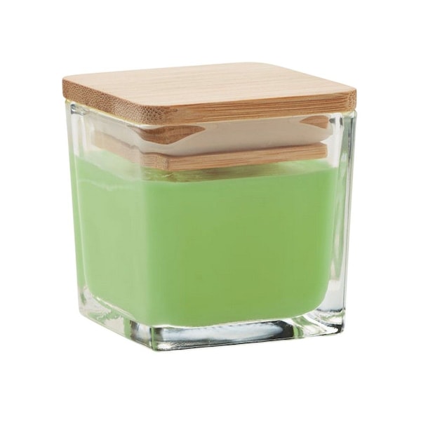 MidOcean Pila Green Apple Square Bamboo Scented Candle