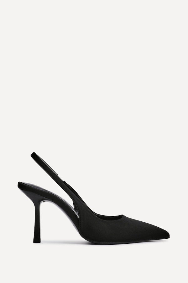Linzi Dash Black Scuba Court Heel