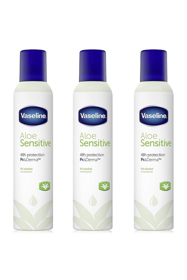 Vaseline 3x Aloe Sensitive 'Anti-Perspirant' for Women, 250ml