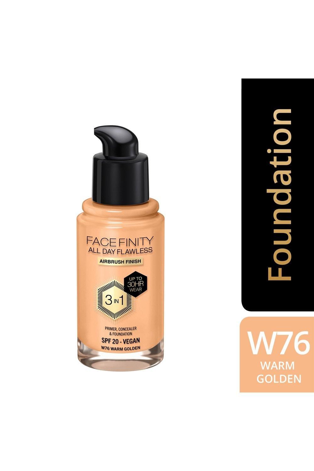Max Factor Facefinity All Day Flawless 3 in 1 Vegan Foundation Warm Golden image 9
