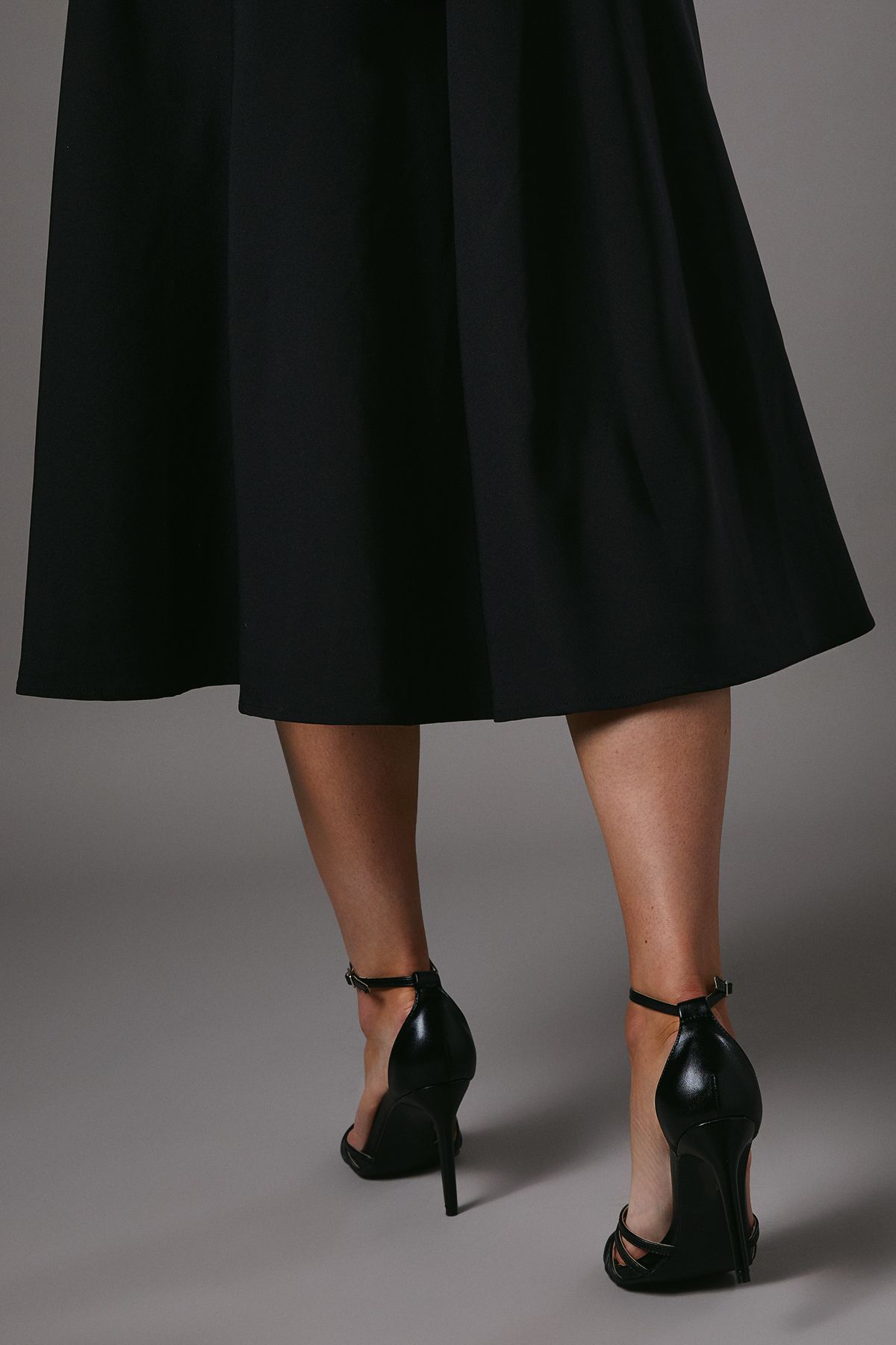 Coast Tilda Lattice Front High Heeled Sandals Black image 4