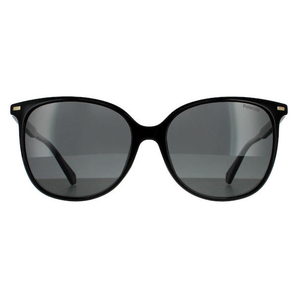 Polaroid Cat Eye Black Grey Polarized Sunglasses