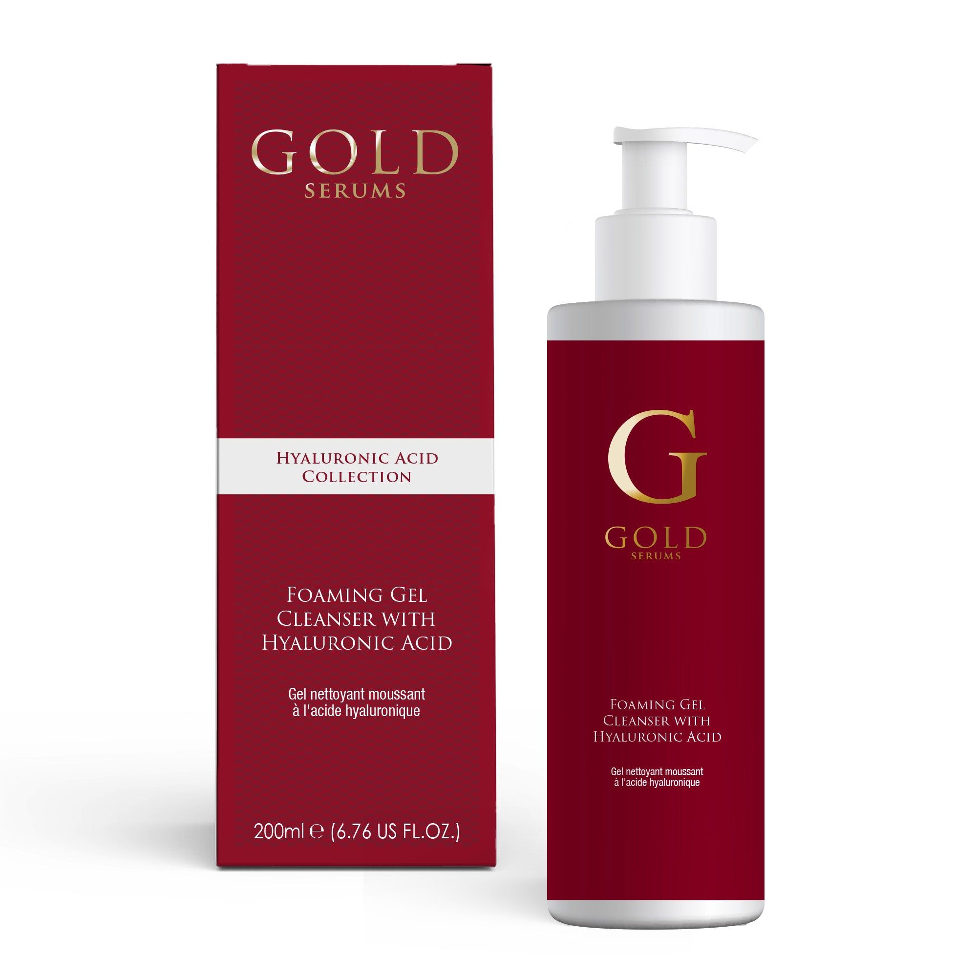 Gold Serums Foaming Mousse Cleanser with Hyaluronic Acid 200ml image 2
