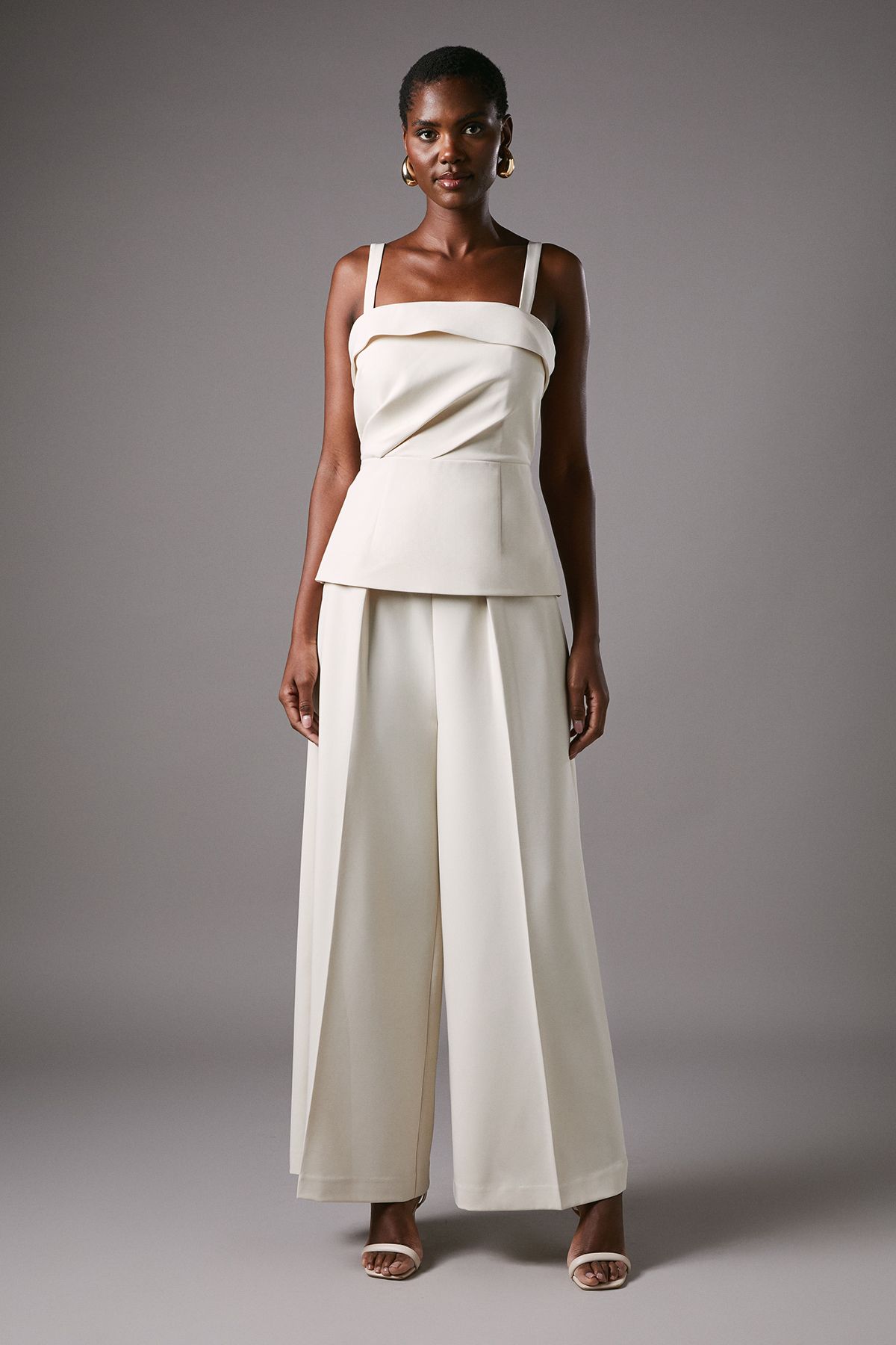 Coast Strappy Lapel Top Champagne image 2