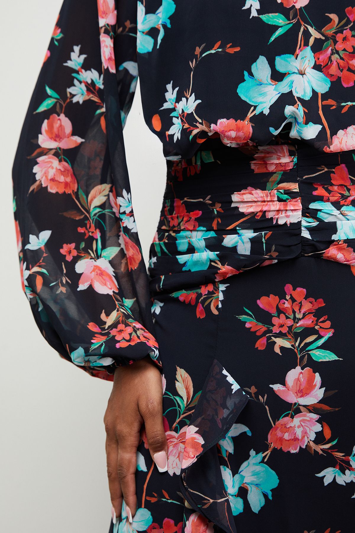 Oasis Boho Long Sleeve Maxi Dress Multi image 5