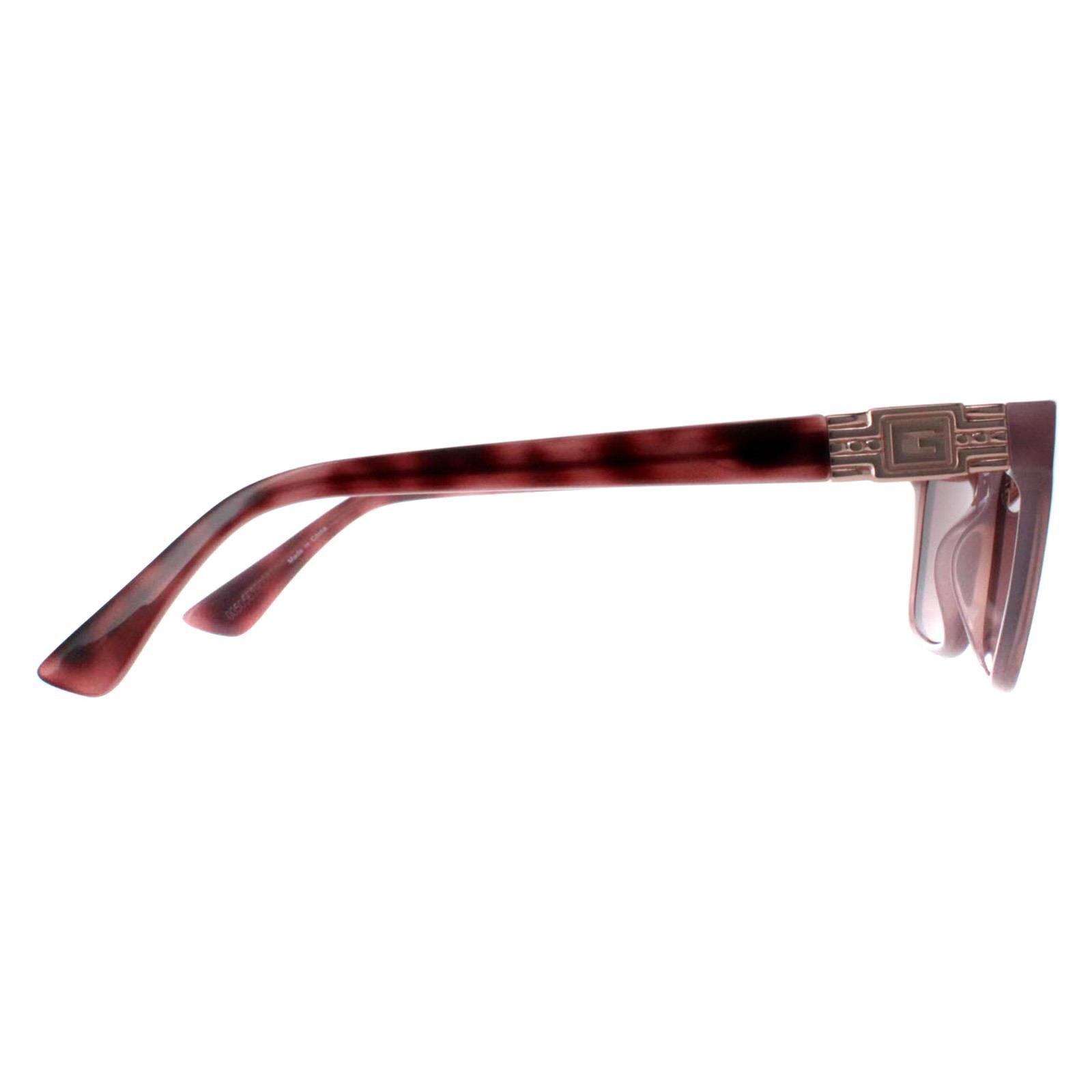 Guess Rectangle Bordeaux Havana Bordeaux GU7869 image 4