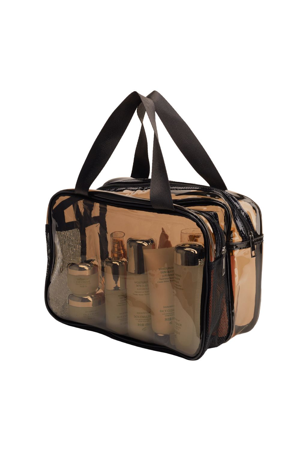 Living and Home Dry/Wet Separation Transparent Travel Makeup Bag image 1