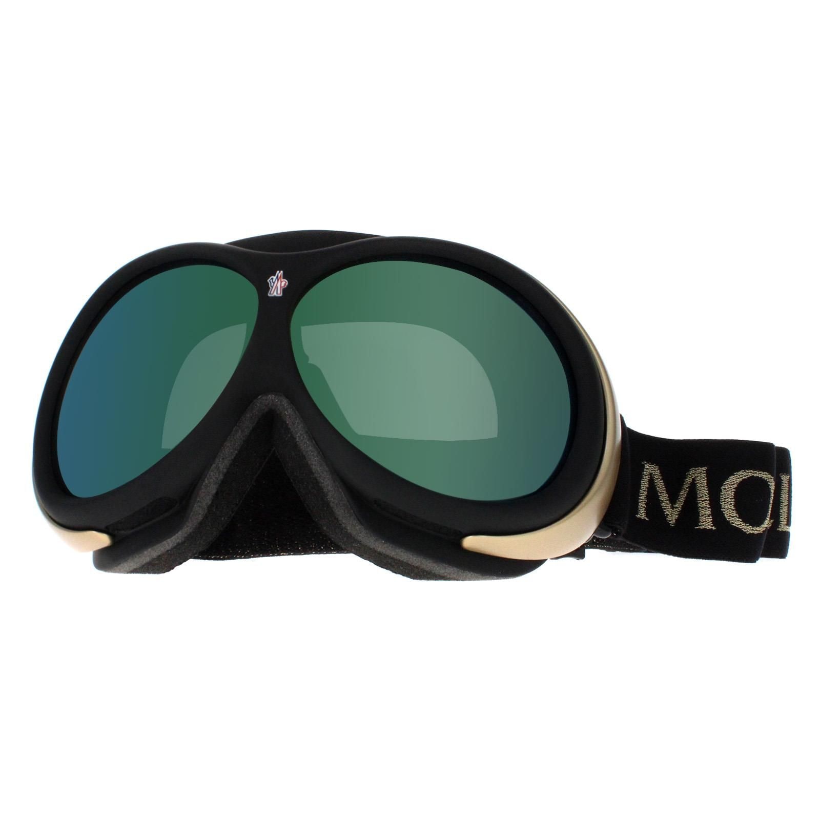 Moncler ML0130 05L Black Roviex Mirror Ski Goggles image 1