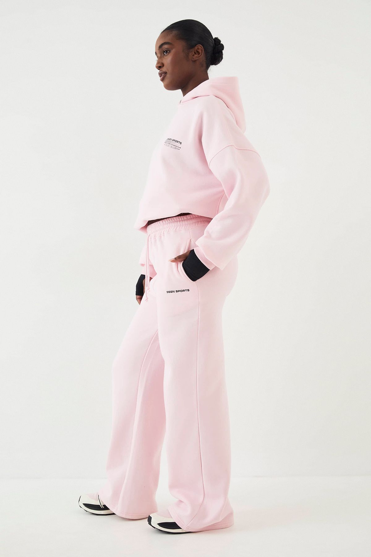 DSGN Studio DSGN Studio Sport Oversized Hoodie Marshmallow Pink image 3