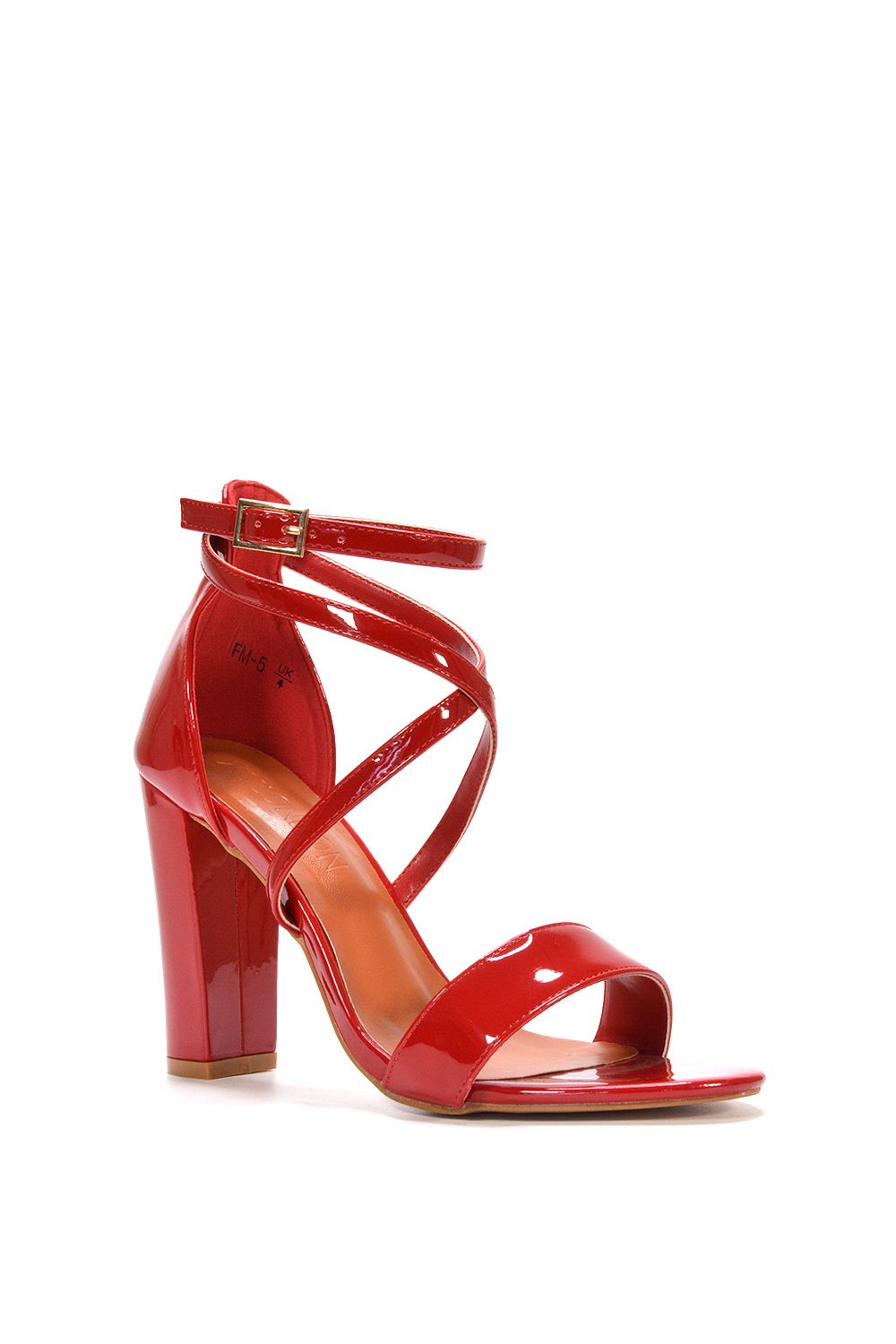 XY London 'Briella' Strappy High Block Heel Sandals image 3