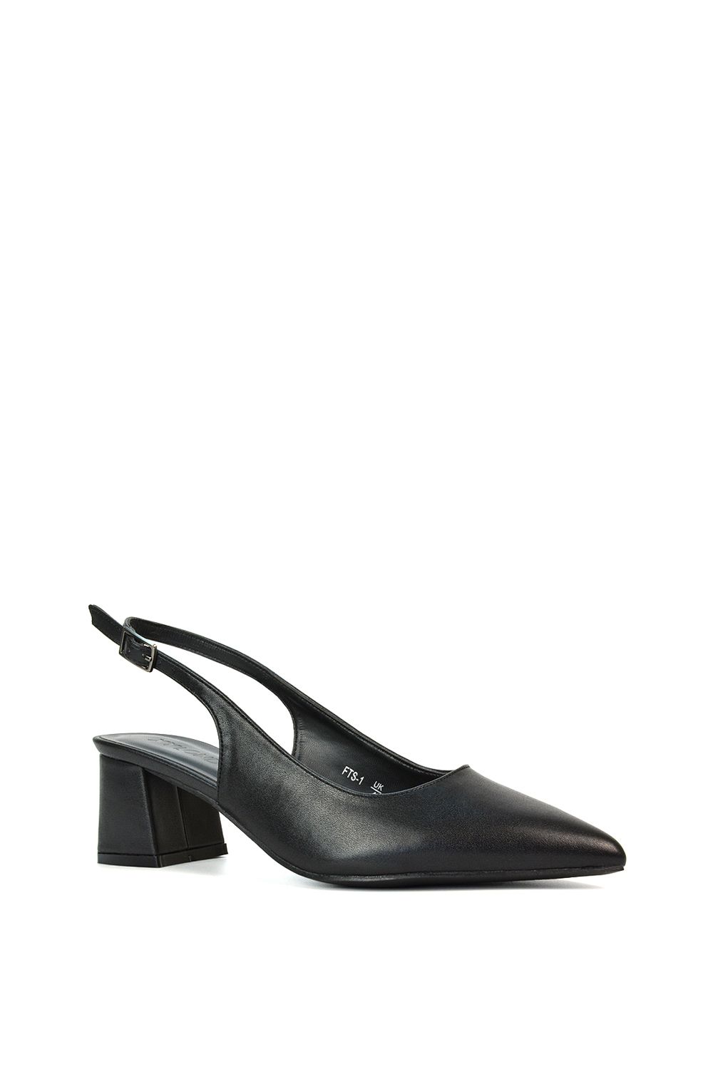 XY London 'Becky' Pointed Toe Slingback Court Shoe Heels image 2