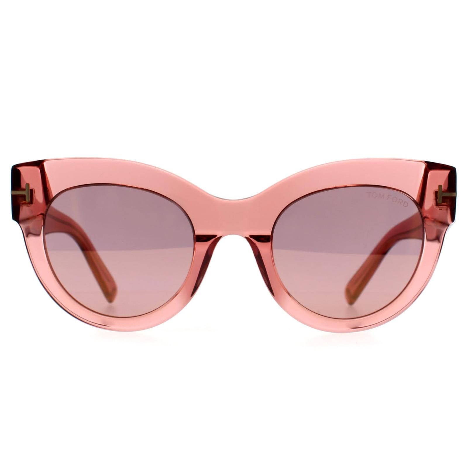 Tom Ford Cat Eye Shiny Pink Pink Mirror Violet Gradient Lucilla FT1063 image 1