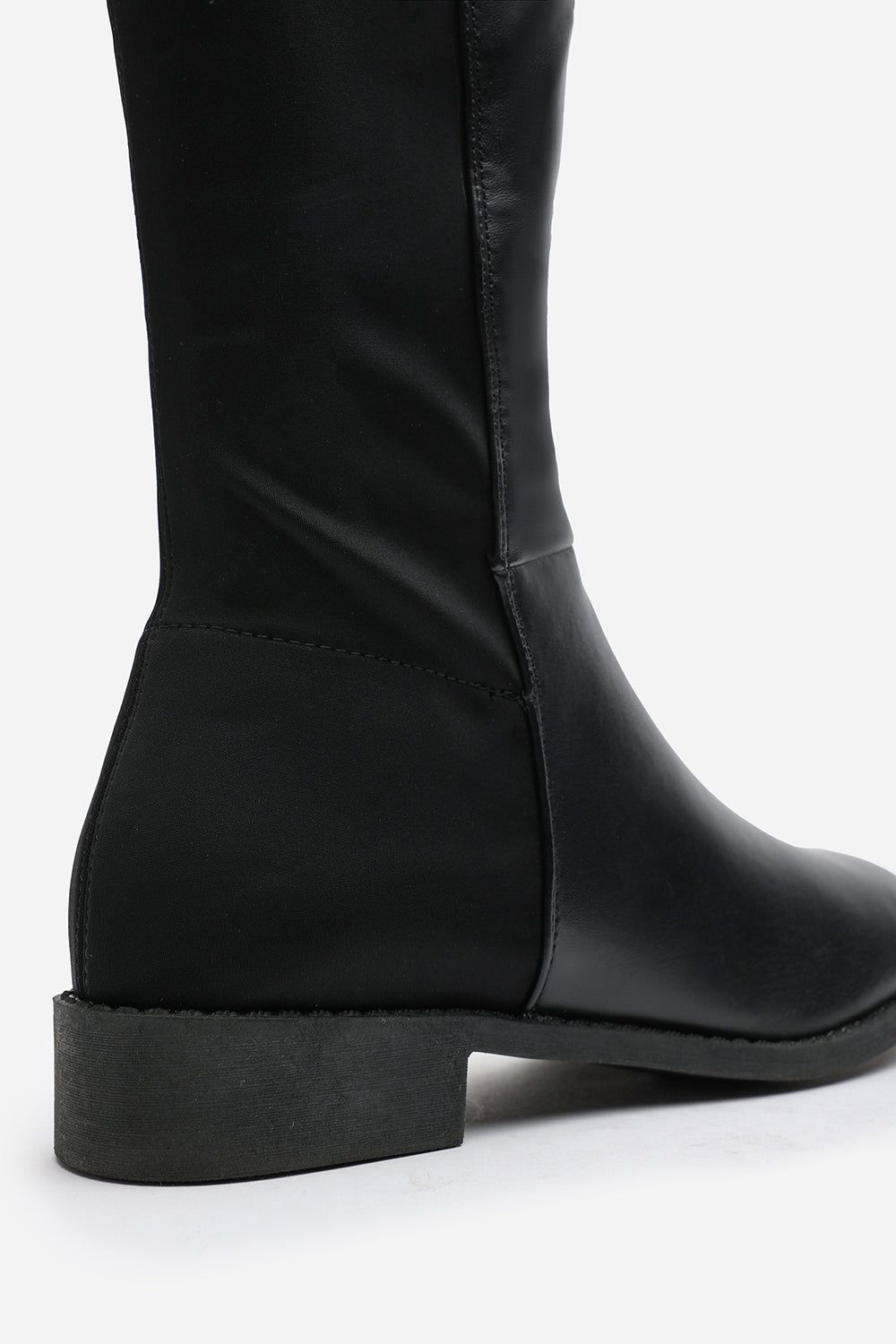 Where's That From 'Verity' Faux Leather Stretch Over Knee Flat Riding Boots image 4