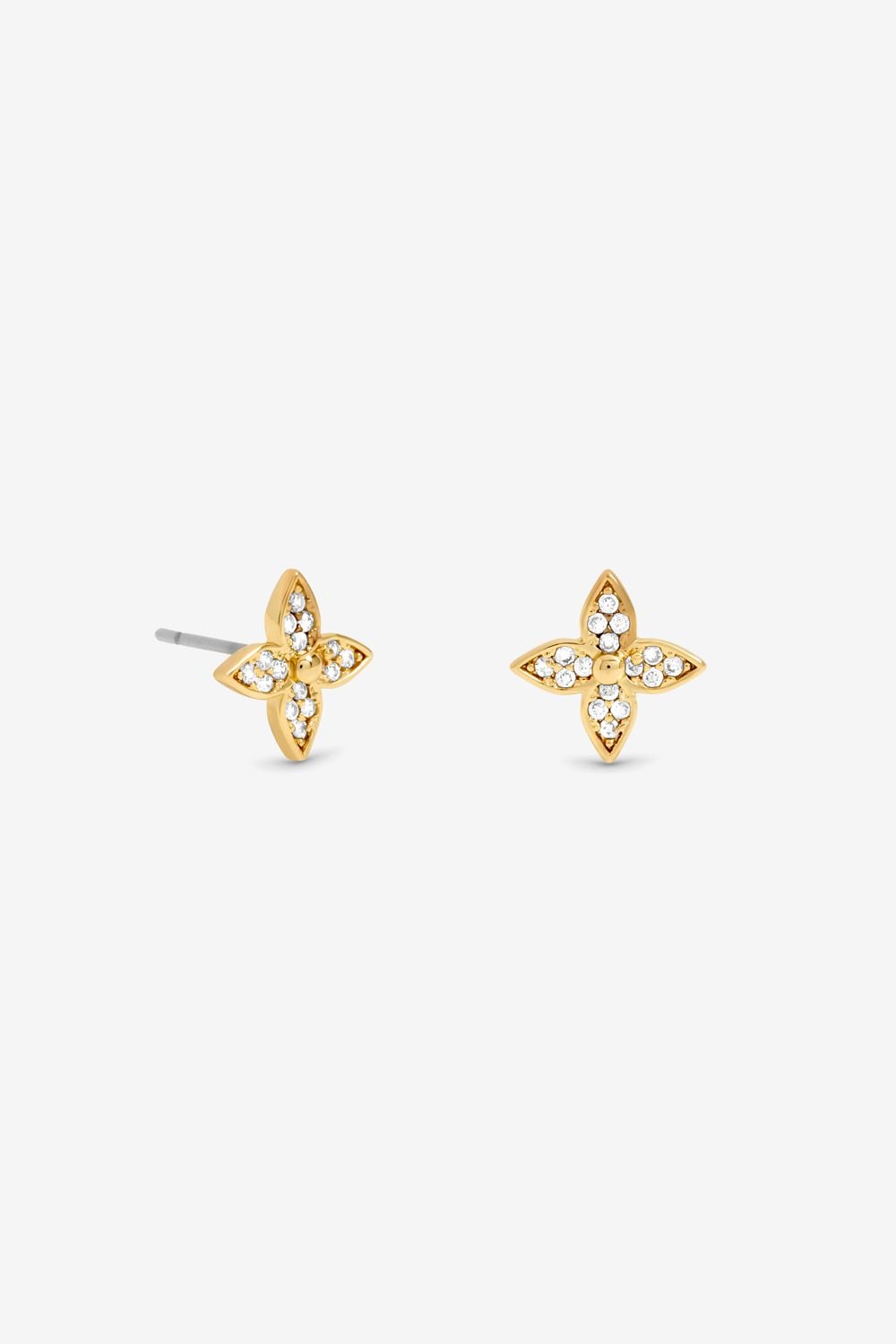 Jon Richard 18K Gold Plated Clover Earrings - Gift Cracker image 2