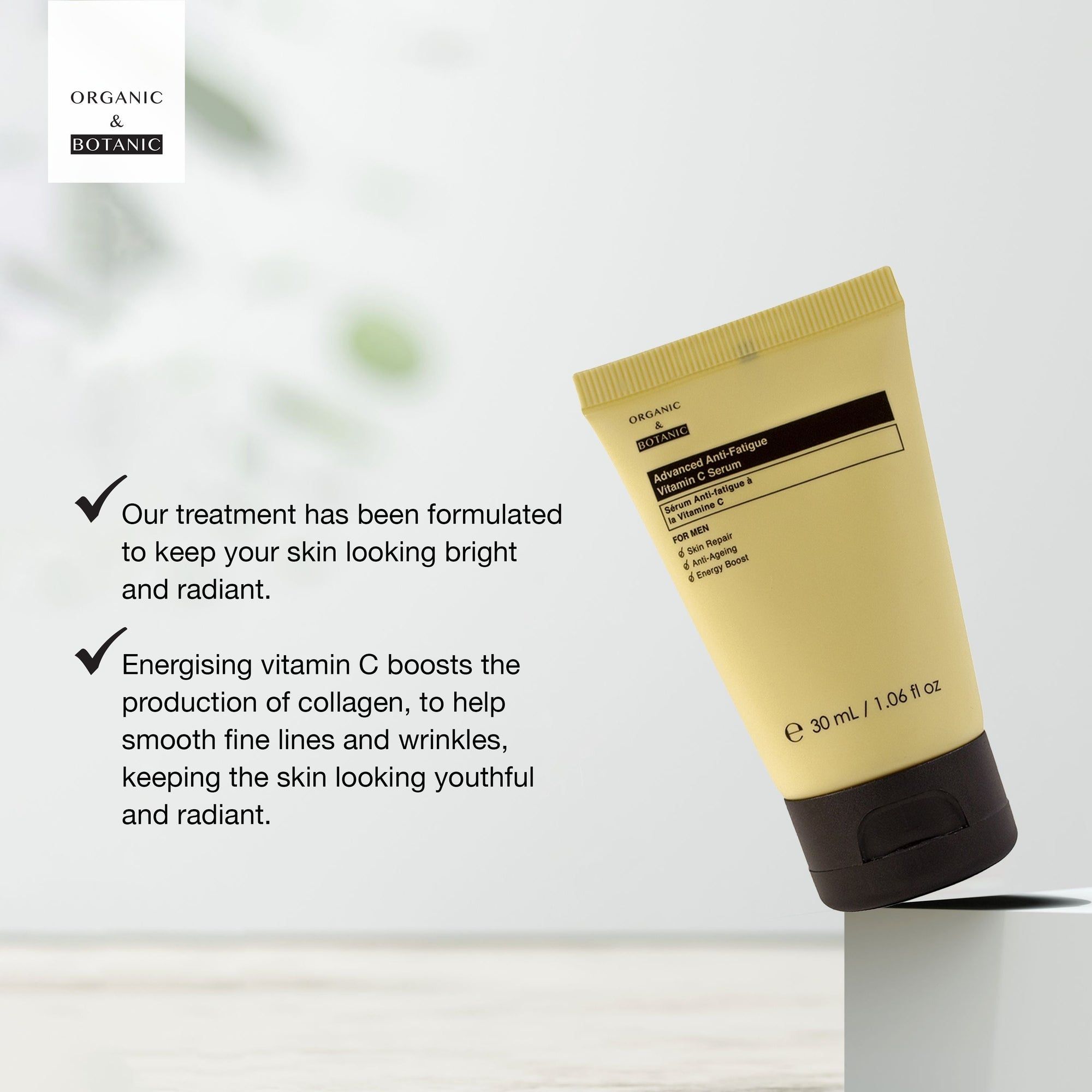 Organic & Botanic Advanced Anti-Fatigue Vitamin C Serum For Men 30ml image 4