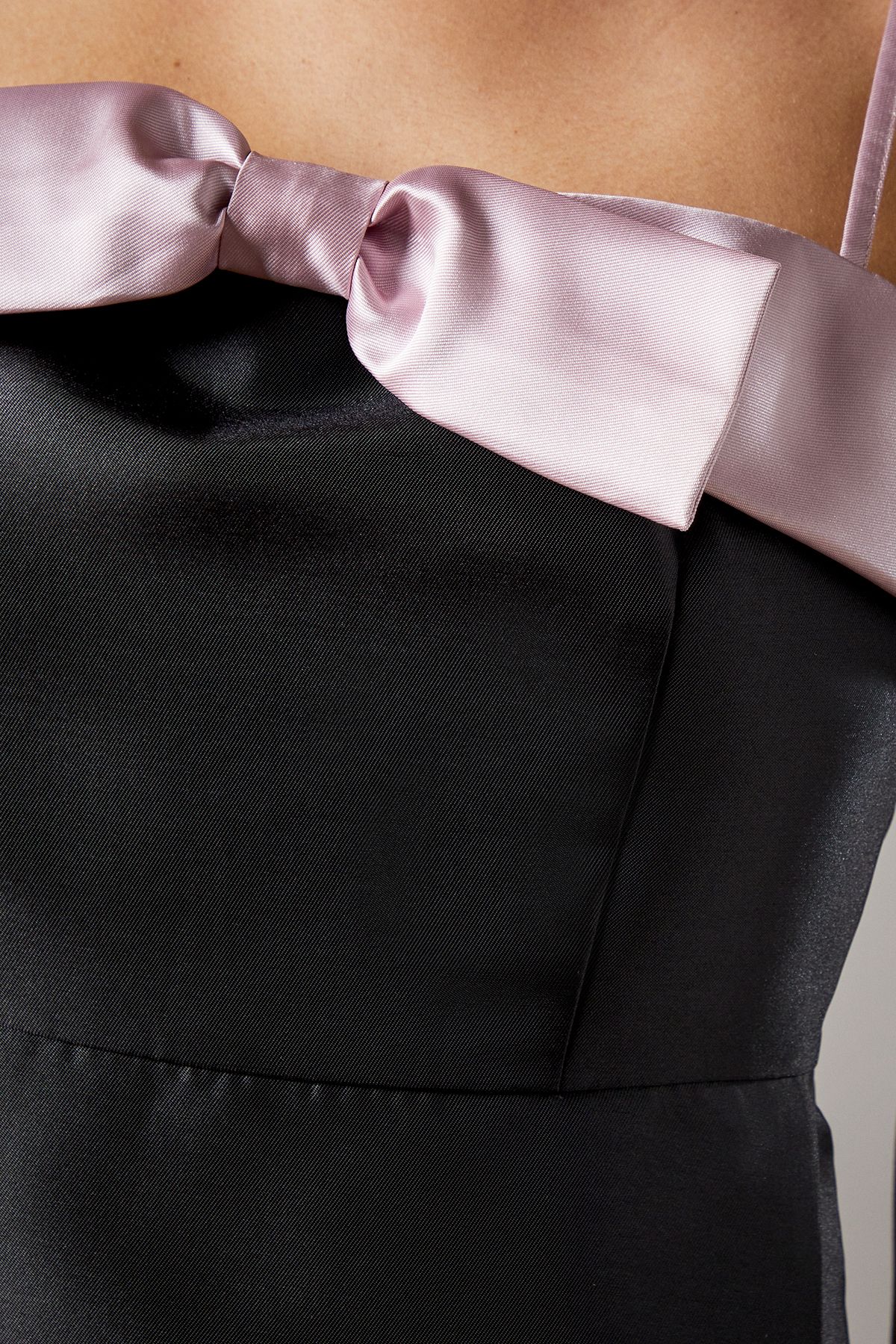 Coast Satin Twill Bow Front Mini Dress Mauve image 5