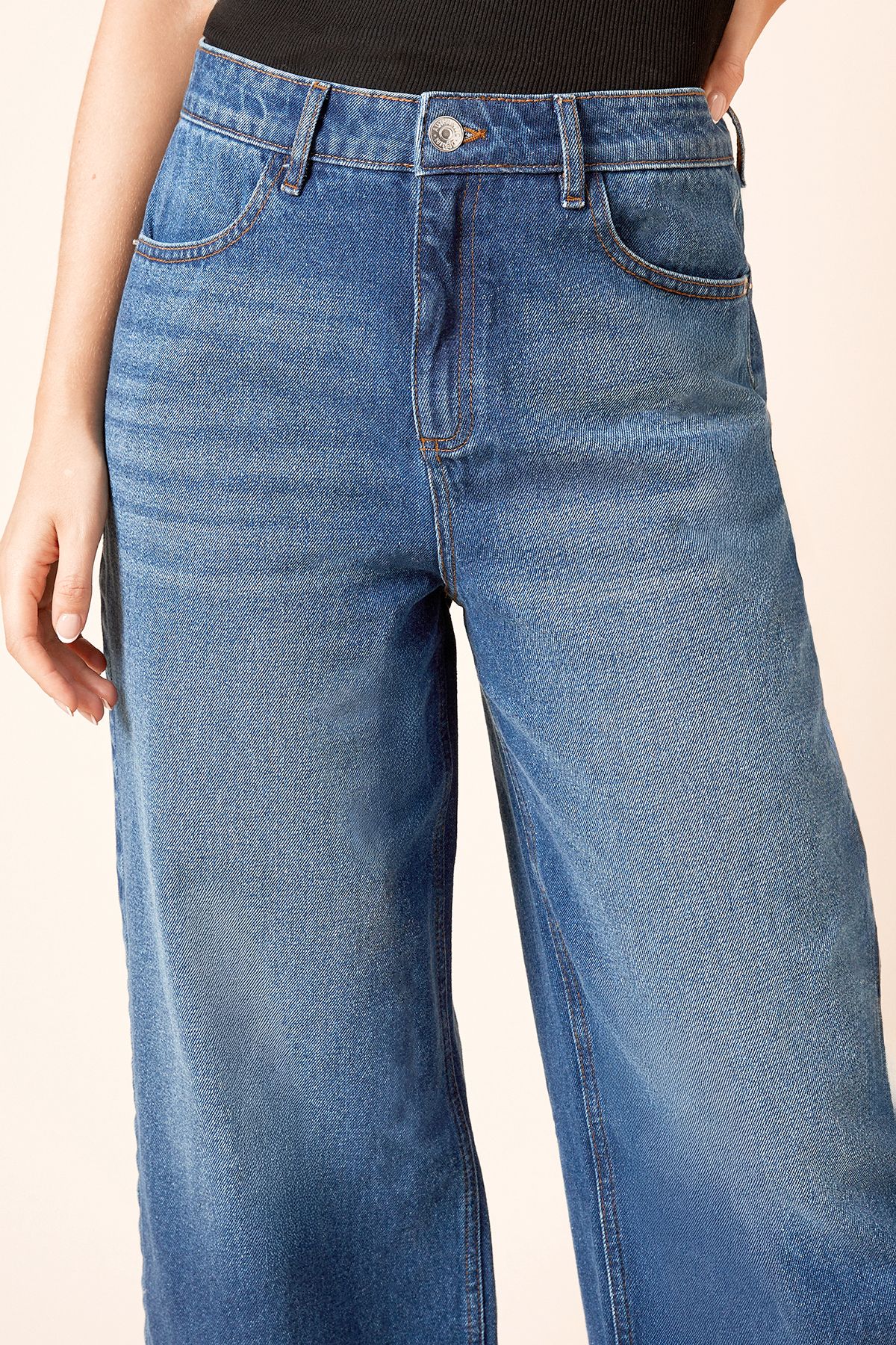 Dorothy Perkins Denim Culotte Jeans Indigo image 4