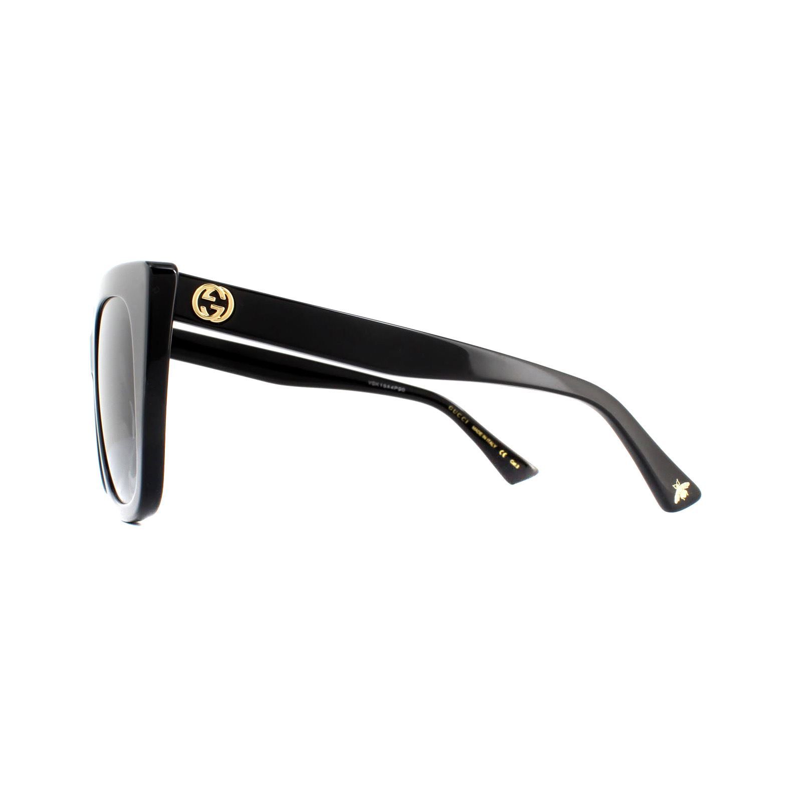 Gucci Cat Eye Black Grey Gradient Sunglasses GG0163SN image 3