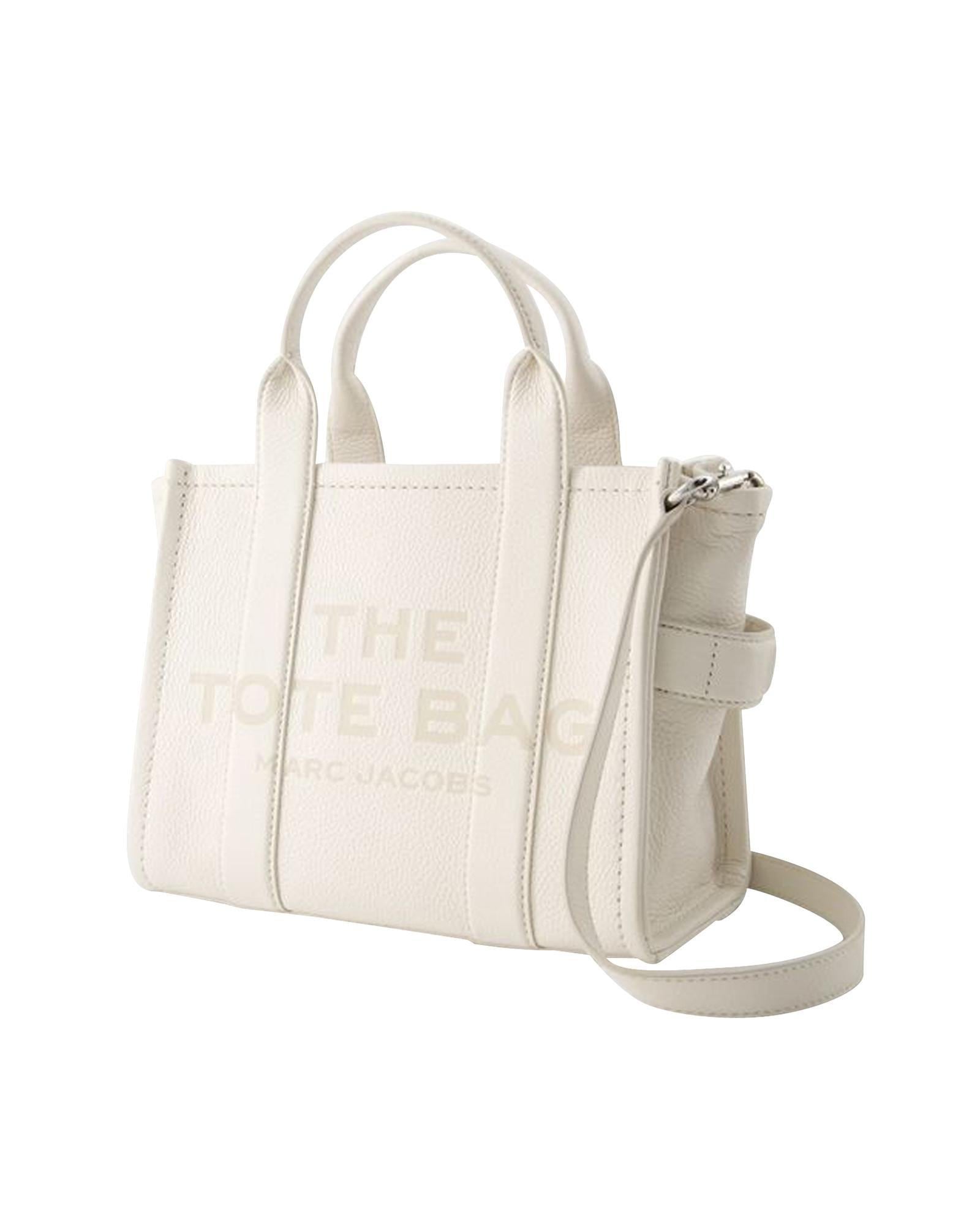 Marc Jacobs The Tote Bag Classic Leather Tote Wo - Metallic | Silver image 2