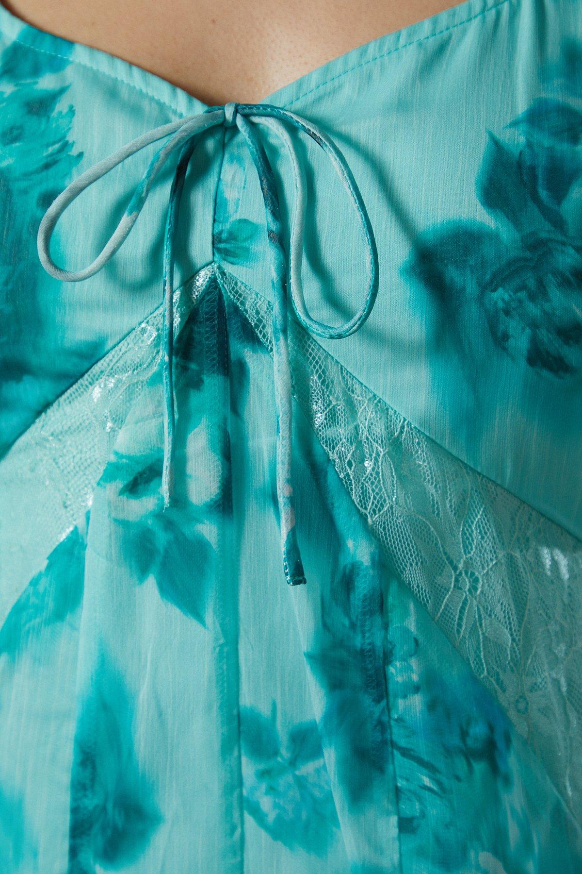 Coast Lace Insert Slip Dress Mint image 5