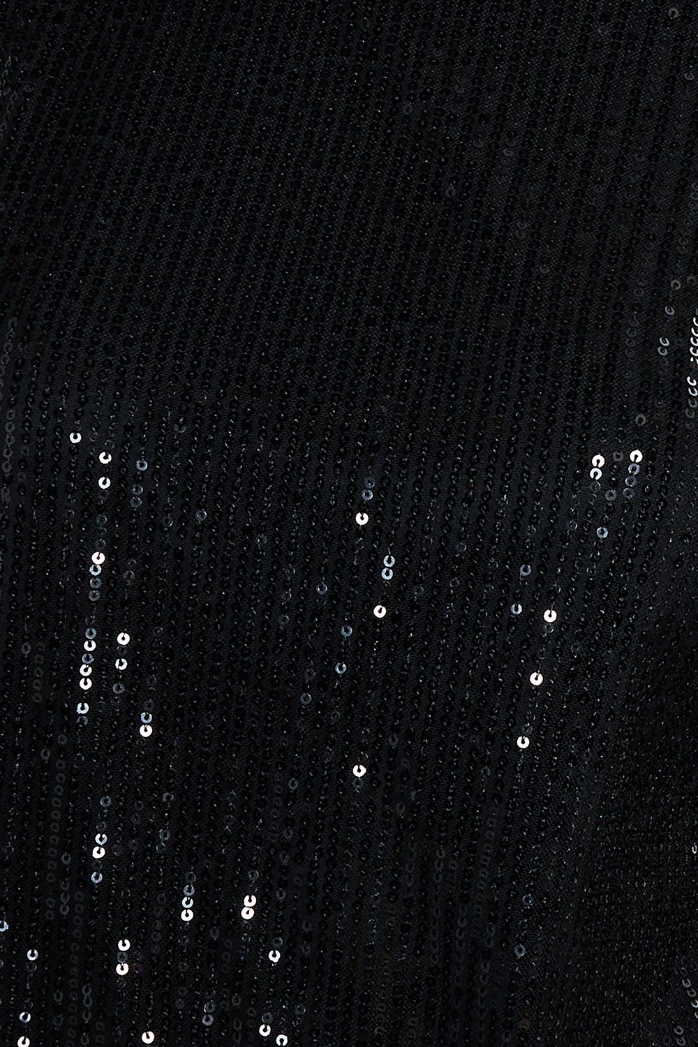 Dorothy Perkins Sequin Keyhole Shoulder Short Sleeve Top Black image 5