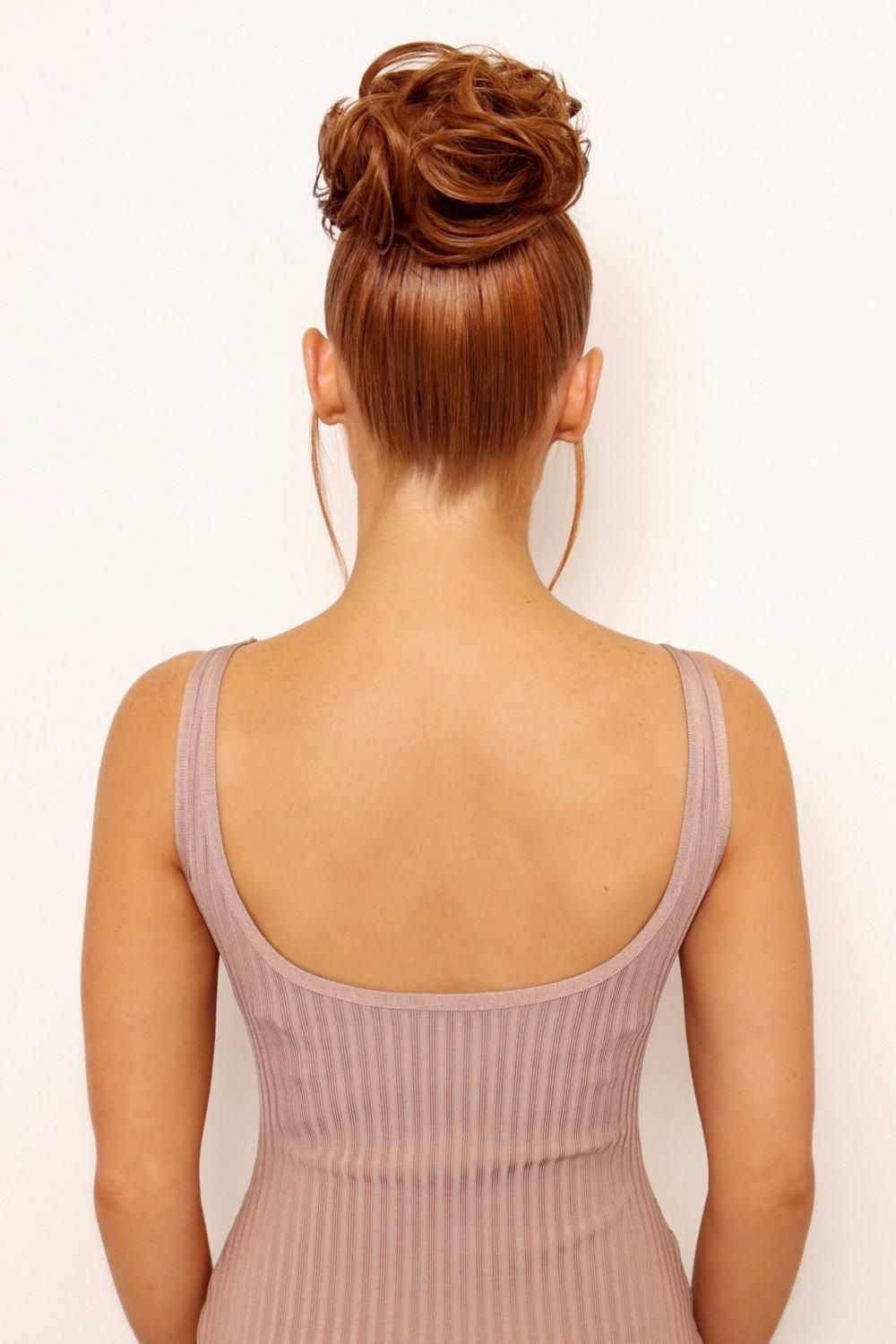 Lullabellz Premium Messy Bun Hair Up Scrunchie Mixed Auburn image 5