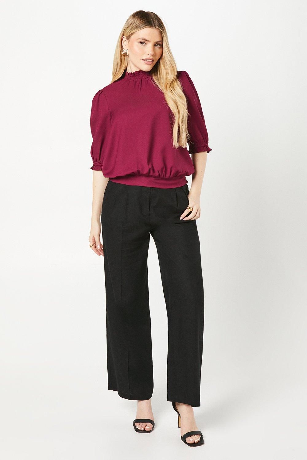 Dorothy Perkins Half Sleeve Blouse Berry image 4