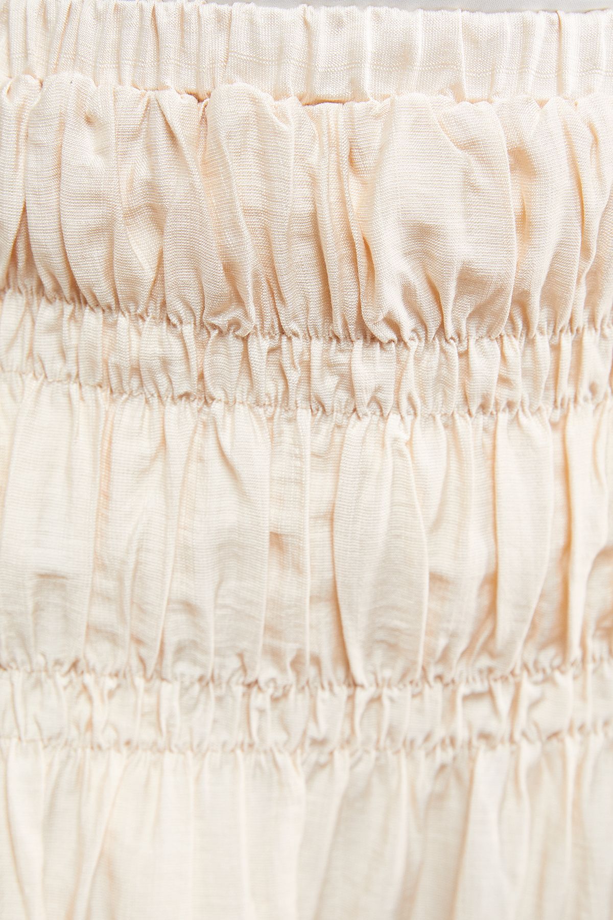 Oasis Shirred Waist Midi Skirt Ivory image 4