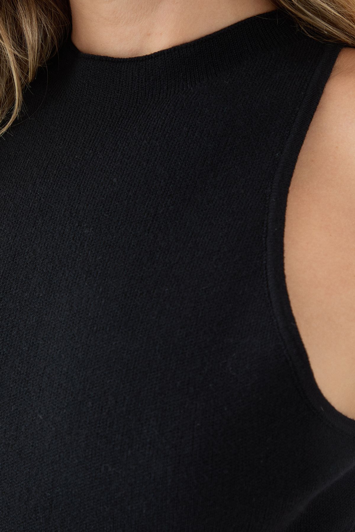 MissPap Fine Gauge Halter Neck Bodysuit Black image 5