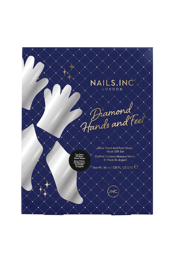 Nails Inc Dripping in Diamonds Hands and Feet Mask Gift Set Multi